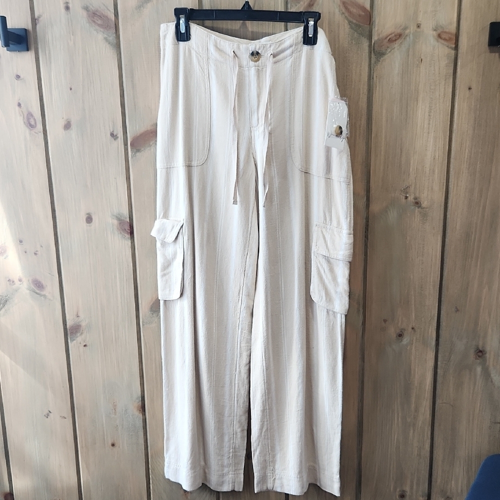 Wonderly Cream Trousers Small